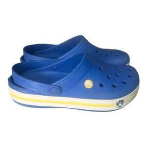 Crocs Crocband Milwaukee Brewers Blue Yellow Clogs Shoes Mens 6 Womens 8 MLB